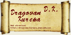 Dragovan Kurepa vizit kartica
